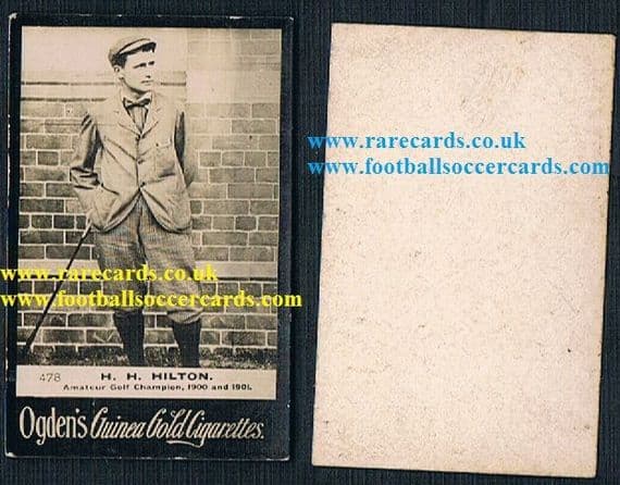 1901 Ogden's Guinea Gold golfer tobacco card 478 Hilton Open Champion