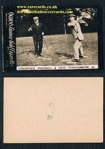 1901 Ogden's Guinea Gold NS1 golfers tobacco card Pounds & Grosssmith B233