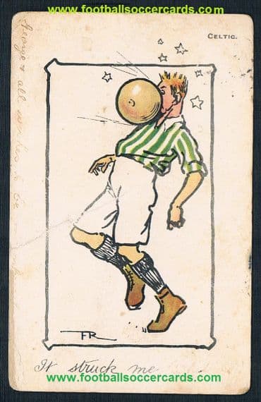 1901 postcard GLASGOW CELTIC "It Struck Me..." early Bhoys Parkhead fantastic card