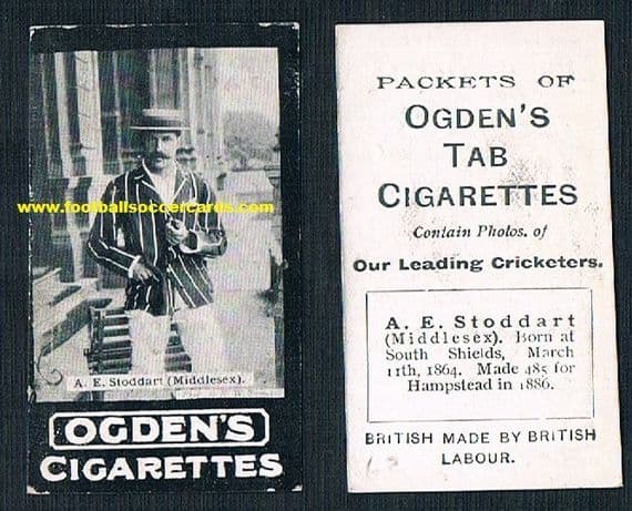1902 Andrew Stoddart, played for England Rugby & cricket! A legend. Cricketer of the Year 1893