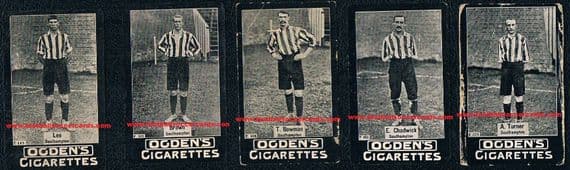 1902 BARGAIN! 5 Southampton players from the plain back Ogden's 420 type F series