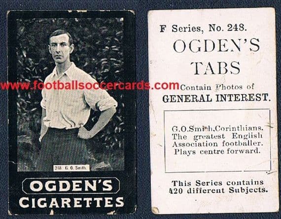 1902 G O Smith 248 F series Ogdens Tabs cigarette card