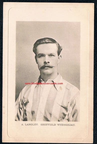 1903 Ambrose Langley Middlesbrough Ironopolis Sheffield Wednesday Wrench series postcard, Hull City