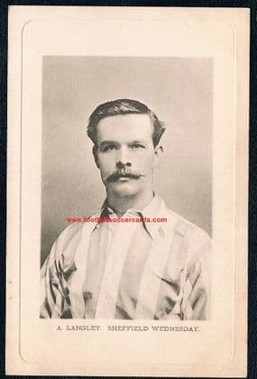 1903 Ambrose Langley Middlesbrough Ironopolis Sheffield Wednesday Wrench series postcard, Hull City