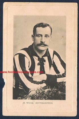 1903 Harry Wood Southampton Wolves & Walsall player, Pompey manager Wrench Series postcard