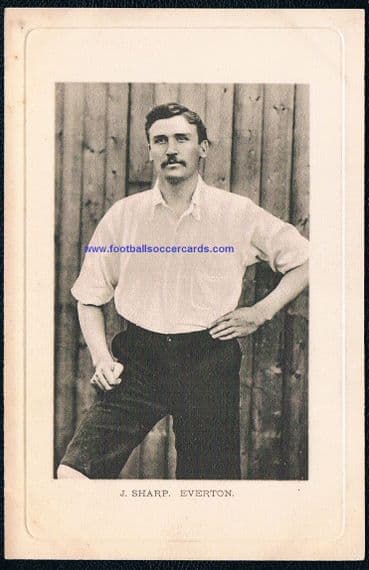 1904 Everton Jack Sharpe England & Lancashire CCC cricketer Wrench Series postcard