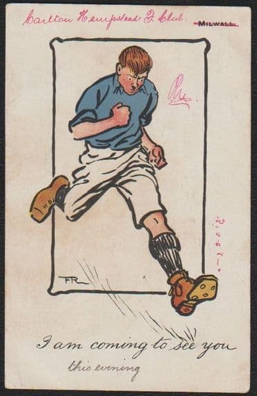 1904 Millwall postcard, fascinating used and dated item with a legible handwritten message