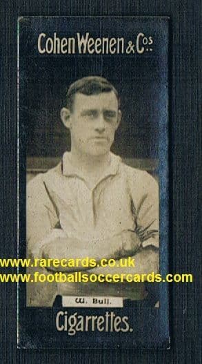 1905 Cohen Weenen card Walter Bull Spurs Argentina Club de Gimnasia y Esgrima Notts Co Cobblers