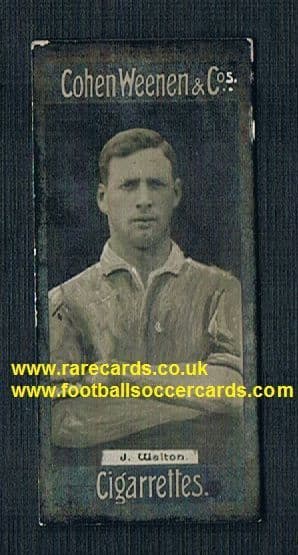 1905 Cohen Weenen, Footballers Actresses & Jockeys series card Joe Walton Spurs