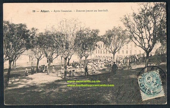 1906 Algeria Zouaves army play football