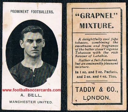 1907 Taddy Alex Bell Manchester United Prominent Footballers Scotland international RESERVED - sold