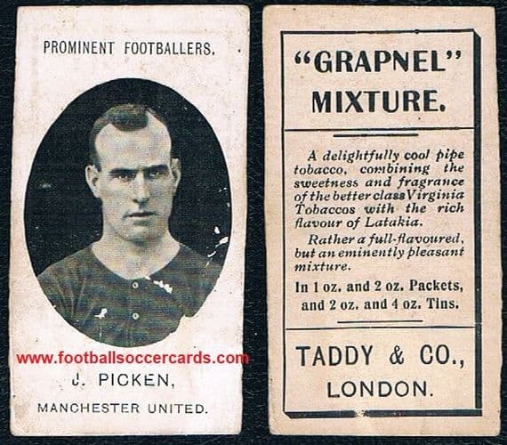1907 Taddy Jack Picken Manchester United Prominent Footballers  - RESERVED - sold