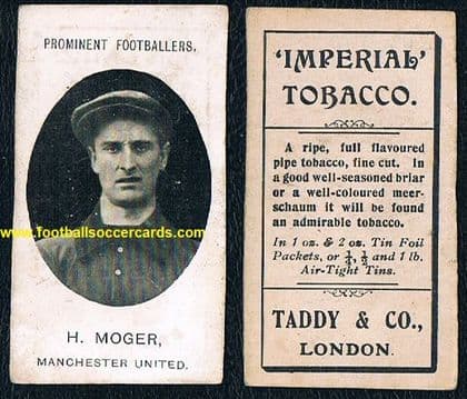 1907 Taddy Moger Manchester United Prominent Footballers RESERVED -sold