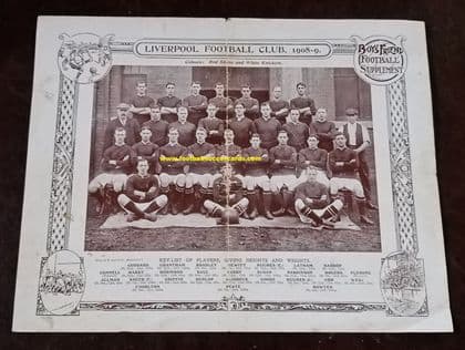 1908 -09 Boys Friend original gift supplement Liverpool & Alex Raisbeck SOLD