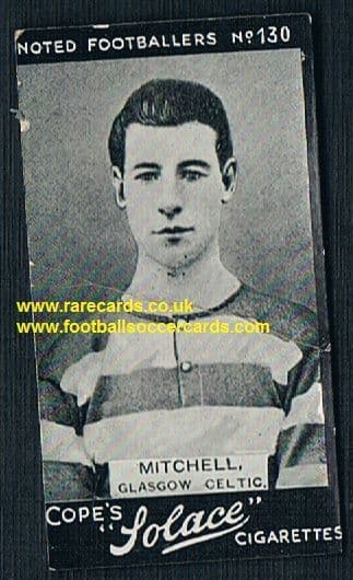1908 Cope Bros. Solace cigarette 130 Mitchell Glasgow Celtic
