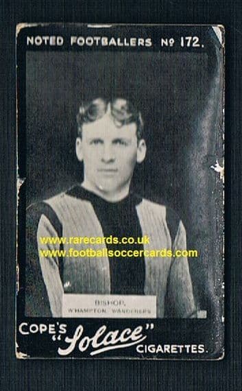 1908 Cope Bros. Solace cigarette 172 Bishop Wolves