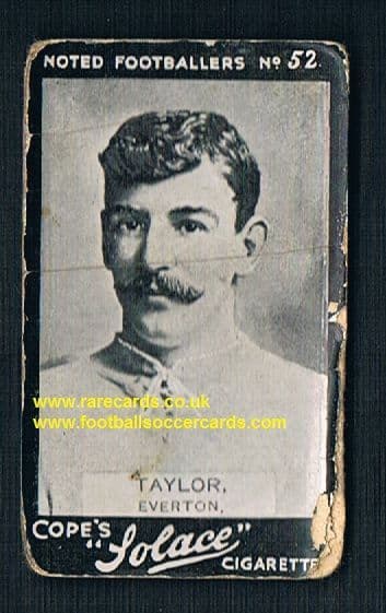 1908 Cope Bros. Solace cigarette 52 Everton Taylor