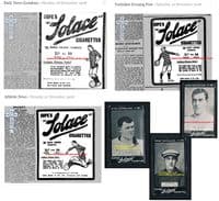 1908 Cope Bros. Solace cigarette 84 Turnbull Man Utd