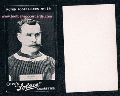 1908 goalie supremo! Billy George COPES SOLACE Aston Villa 154 card 3 league wins & 1 FA Cup winner