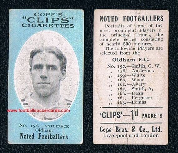 1909 Anlezark AUSTRALIA WALLABIES KANGAROOS rookie card Cope Bros Clips 158 Oldham "500" type!
