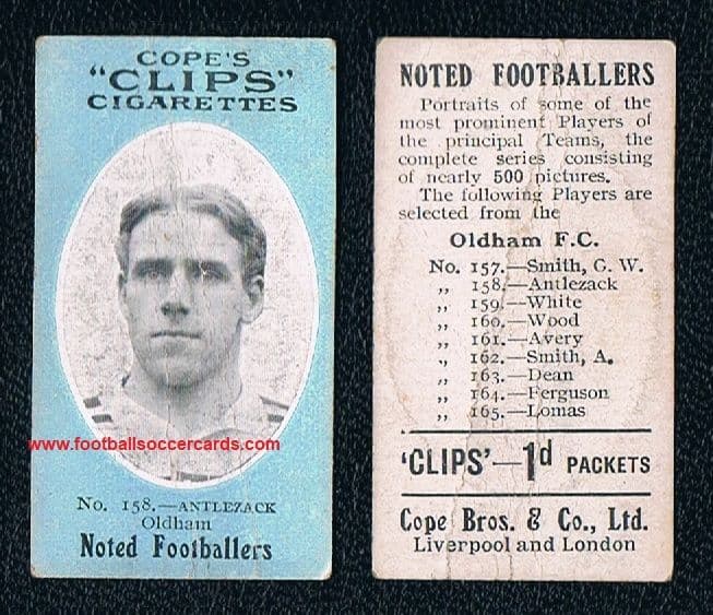 1909 Anlezark AUSTRALIA WALLABIES KANGAROOS rookie card Cope Bros Clips 158 Oldham 