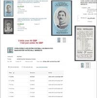 1909 Billy Meredith Copes Clips Noted Footballers 282 (EB for £4,375!)  SOLD