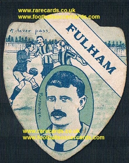 1909 Brentford & Fulham player the infamous George Parsonage also Oldham & England