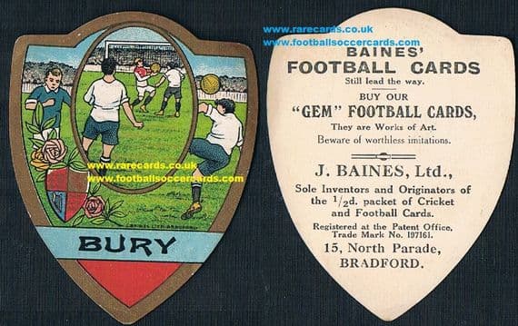 1909 BURY F.C. by Baines Ltd