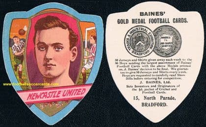 1909 Newcastle United GREAT Colin Veitch Baines LTD - variety - x6 FA Cup finalist ENGLAND great