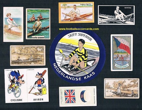 1910 -1980 instant collection 10 rowing tobacco & trade cards Wills Bocnal MacRobertson ETC