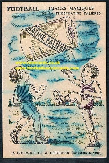 1910 antique football card phosphatine