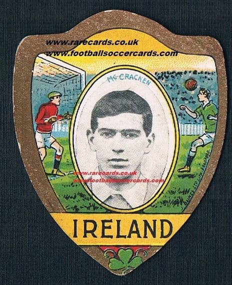 1910 Bill McCracken Ireland NI & Newcastle Hull Millwall