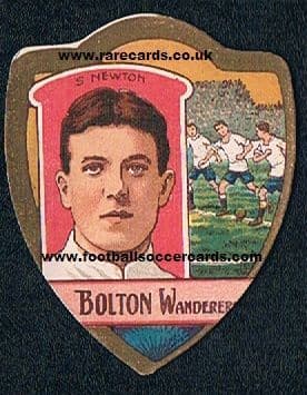 1910 Bolton Wanderers Baines Sydney Newton goalie rookie card
