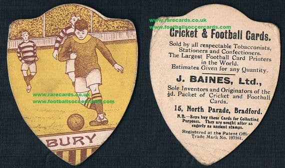 1910 BURY F.C. by Baines Bradford