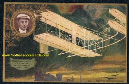 1910 Wright Brothers rookie card Wilbur Orville Lefevre card from France