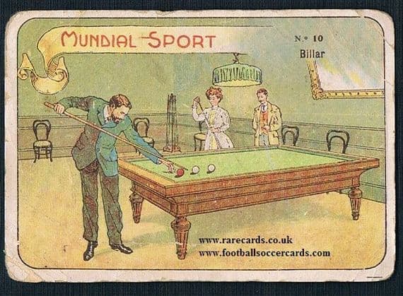 1910s Orthi snooker billiards players table card RESERVED for buyer June 2026