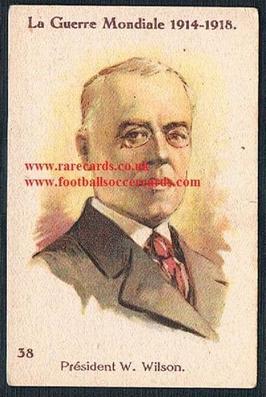 1910s Woodrow Wilson President USA trade card