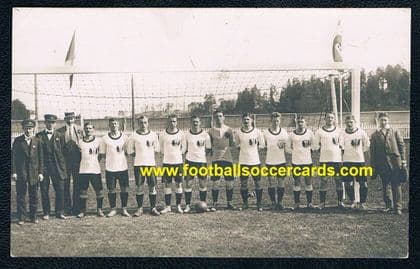 1912 Austria OG squad with Leopold Neubauer GOLDEN BOOT 1916 17 rare postcard