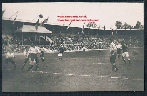 1912 final England GB v Denmark Olympic Games Vivian Woodward