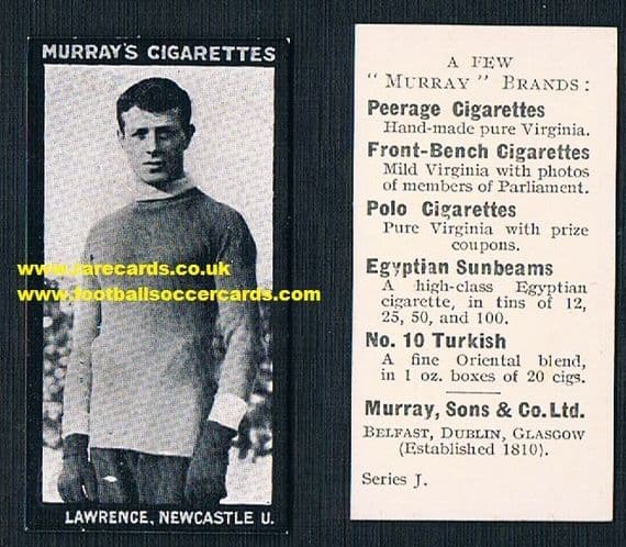 1912 Murray Lawrence series J NUFC