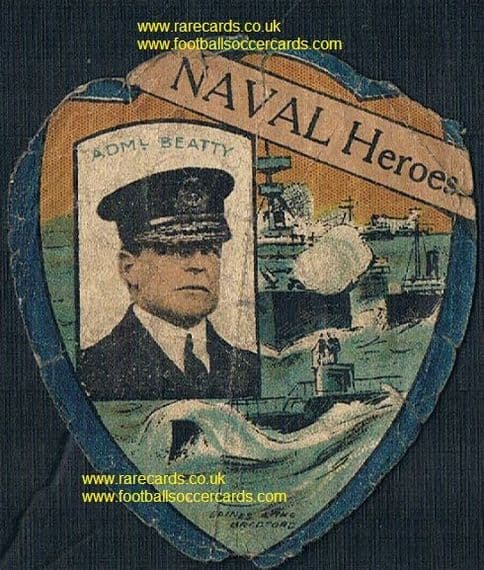 1913 - 1916 Military Baines card Admiral Beatty Mahdi & Boxer wars, Battle of Jutland