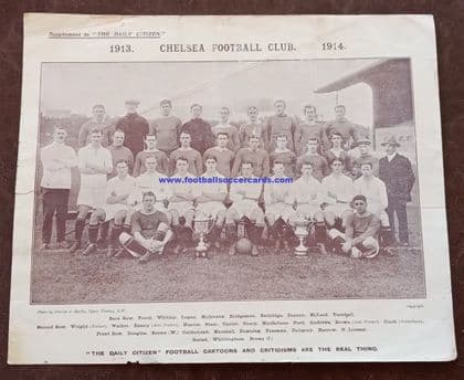 1913 Daily Citizen Chelsea free gift supplement rarity SOLD