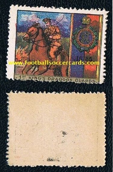 1914 1st King's Dragoon Guards WW1 military stamp Royal Armoured Tank Corps Queens DG