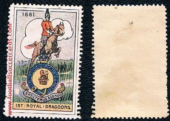 1914 Blues & Royals 1st Royal Dragoons WW1 military stamp