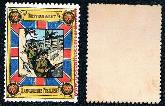 1914 Lancashire Fusiliers Royal Regt ww1 military stamp