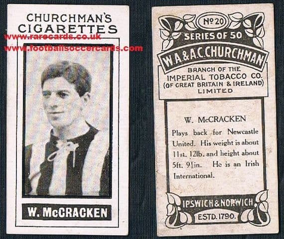 1914 McCracken 20 Churchman Newcastle