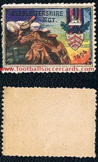 1914 military stamp Gloucestershire regiment Glosters infantry Rifles