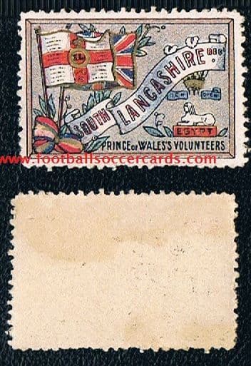 1914 military stamp South Lancashire regiment Prince of Wales Volunteers