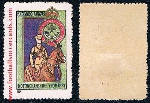 1914 Sherwood Rangers Nottinghamshire Royal Yeomanry WW1 military stamp