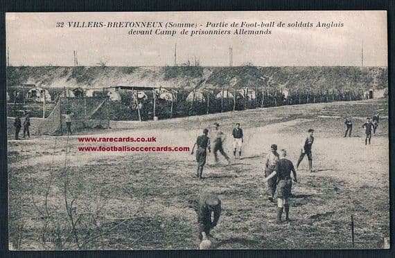 1914 WW1 POW British camp match